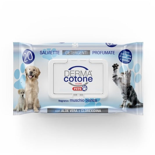 DERMACOTONE SALVIETTINE PET 20PZ ALOE