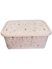 SCATOLA DAMASCATA ROSA 21X29 42760