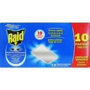 RAID PIASTRINE  ANTIZANZARE 10PZ