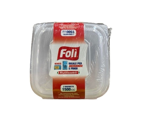 FOLI PACK CONT FRIGO/MICRO MIS.GRANDE 1500CC 2PZ