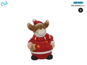 NATALE RENNA C/LED TERRACOTTA ART.35217 FGF