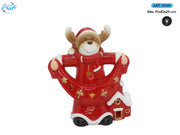 NATALE RENNA C/LED TERRACOTTA ART.35521 FGF