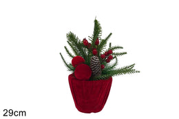 NATALE PIANTA BACCHE PIGNE E PALLE 49299 2ESSE