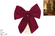 NATALE PUNTALE FIOCCO BORDEAUX 30CM 45312 2ESSE