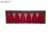 NATALE ALBERI 11CM SET 6PZ ROSSO 44368 2ESSE