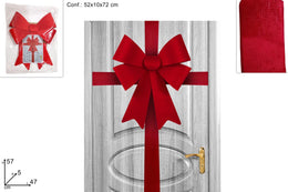 NATALE FIOCCO PORTA INGRESSO VELLUTO ROSSO 39472 2ESSE