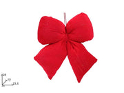 NATALE FIOCCO BOMBATO VELLUTO ROSSO C/ORO 94756 2ESSE