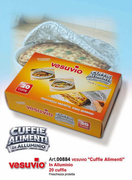 VESUVIO CUFFIE COPRIVIVANDE 20pz ALLUMINO