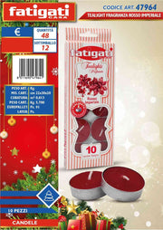 TEALIGHT 10PZ FRAGRANZA ROSSO IMPERIALE