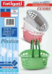 CESTINO PORTAMOLLETTE CUORE 30CM