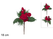 NATALE SPILLONE 18CM C/BACCHE 48406 2ESSE