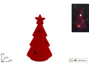 NATALE ALBERELLO 15CM VELLUTO+LUCE 46675 2ESSE