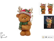 NATALE ORSO 28CM ORO C/LUCE 37669 2ESSE