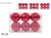 NATALE 6 PALLE 10CM ROSSA 40660 2ESSE