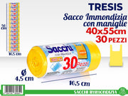SACCHI PATTUMIERA 30PZ 40X55 GIALLO