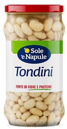 O' SOLE E' NAPULE FAGIOLI TONDINI VETRO 295G