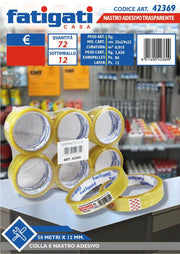 NASTRO ADESIVO 18MMX50MT TRASP. 42369
