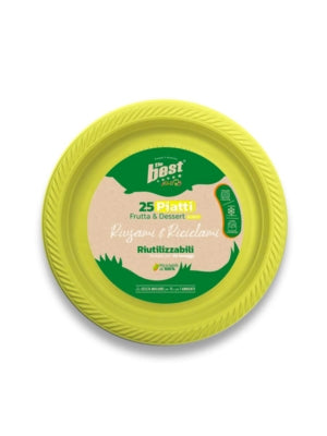 THE BEST PIATTI FRUTTA RIUT.25PZ GIALLO