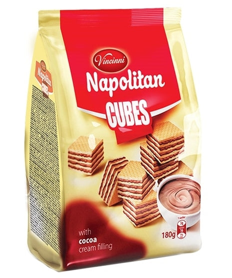 VINCINNI NAPOLITAN CUBES CACAO 180G