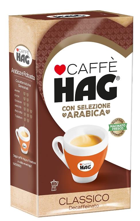 CAFFE' HAG CLASSICO DECAFFEINATO 250G