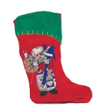 NATALE CALZA PANNO ROSSA CM.40 AC-12219 E.NATALE