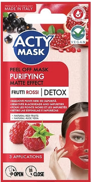 ACTY MASK PURIFYNG 15ML FRUTTI ROSSI