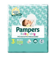 PAMPERS BABY DRY PAN X 20 MIDI TG.3