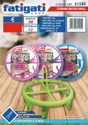 STENDINO BUCATO TONDO 8 PINZE 31580