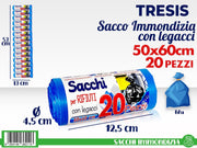 SACCHI IMMONDIZIA 20PZ 50X60 BLU