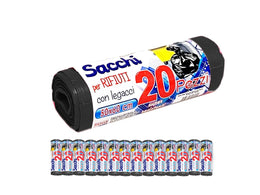 SACCHI IMMONDIZIA 20PZ 50X60 NERI