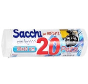 SACCHI IMMONDIZIA 20PZ 50X60 TRASPARENTI