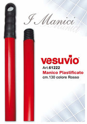 VESUVIO MANICO PLASTIFICATO ROSSO 130CM