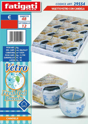 VASETTO VETRO C/CANDELA  29554 FRESH