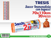 SACCHI IMMONDIZIA 20PZ 50X60 ARANCIO