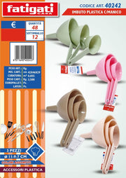 IMBUTO PLASTICA C/MANICO 3PZ 23342