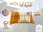 MOLLETTE LEGNO 20PZ INTRADE