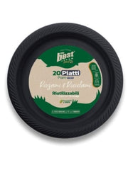 THE BEST PIATTI PIANI RIUT.20PZ NERO