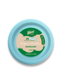 THE BEST PIATTI FRUTTA RIUT.25PZ AZZURRO