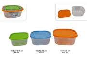 CONTENITORI 3PZ PLASTICA TRASPARENTI 688 2ESSE