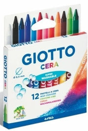 GIOTTO PASTELLI A CERA 12PZ