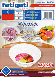 CESTINO PLASTICA TONDO 20X7.5CM
