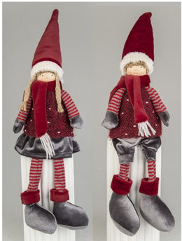 NATALE BIMBO SEDUTO CAPPELLO ROSSO LOVIMPORT