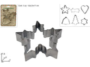 NATALE STAMPI IN METALLO SET 3PZ 2ASS 2ESSE