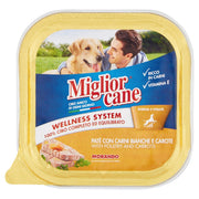 MIGLIOR CANE PATE CARNI BIANCHE E CAROTE 150G