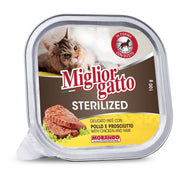 MIGLIOR GATTO PATE STERILIZZATO POLLO E PROSCIUTTO 100G