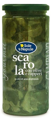 O' SOLE E' NAPULE SCAROLE OLIVE E CAPPERI VETRO 540G