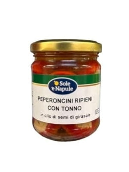 O' SOLE E' NAPULE PEPERONCINI RIPIENI CON TONNO 180G