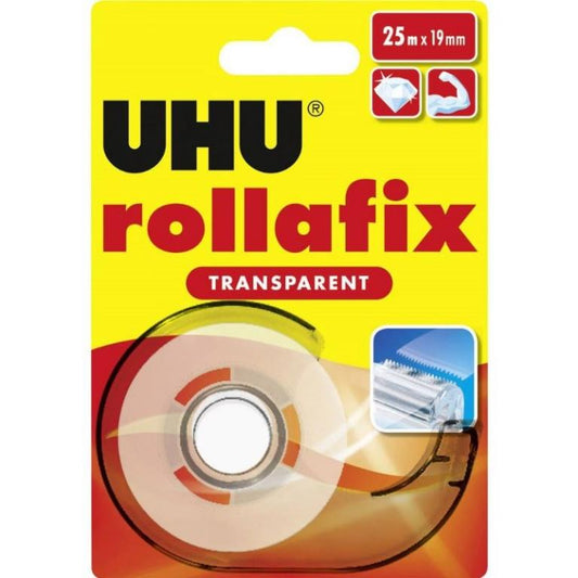 UHU ROLLAFIX TRASP 25MT.+ DISP.