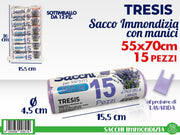 SACCHI IMMONDIZIA 15PZ 55X70 LAVANDA