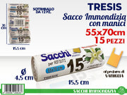 SACCHI IMMONDIZIA 15PZ 55X70 VANIGLIA